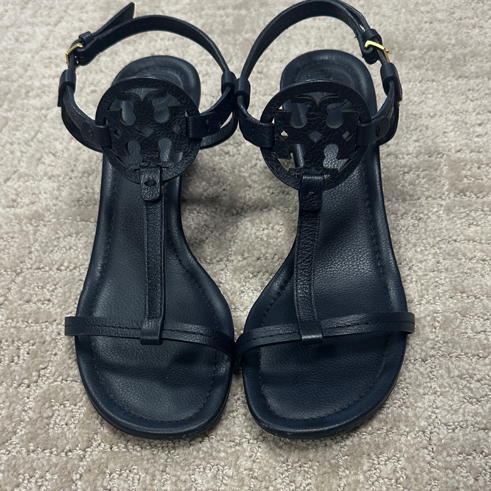 Tory Burch Navy Sandals